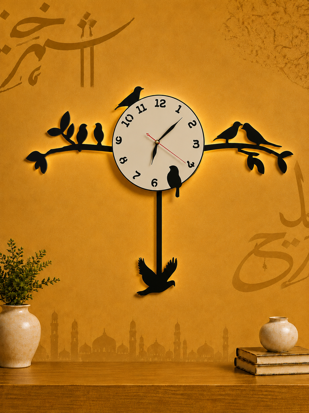 Birds Tree Wall Clock