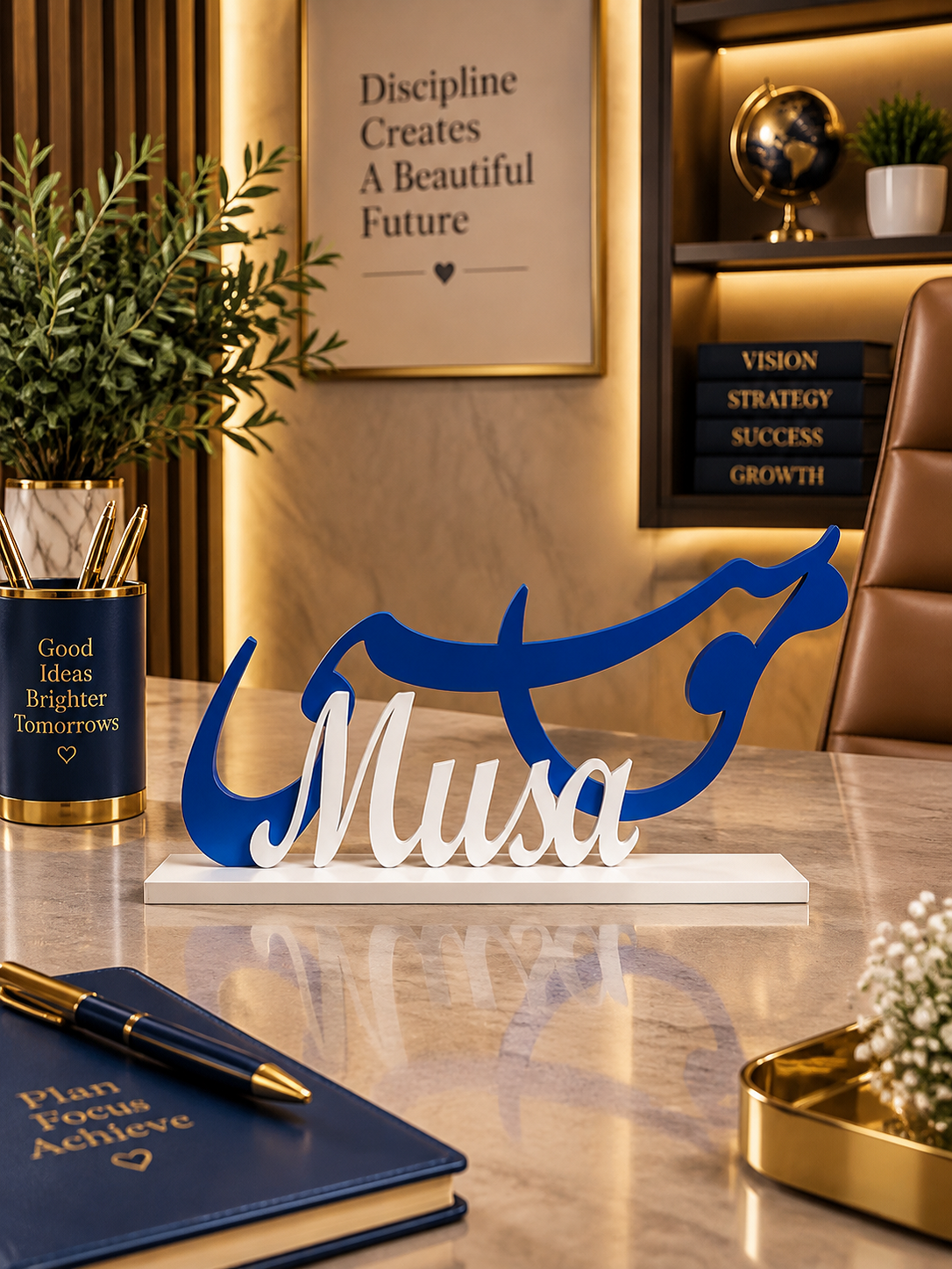 Personalized Arabic Calligraphy Table Decor
