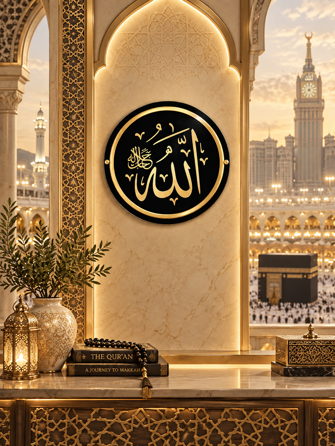 Allah Jalla Jalaluhu Arabic Wall Decor