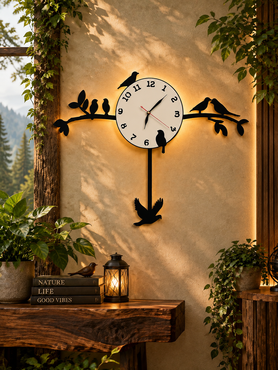 Birds Tree Wall Clock