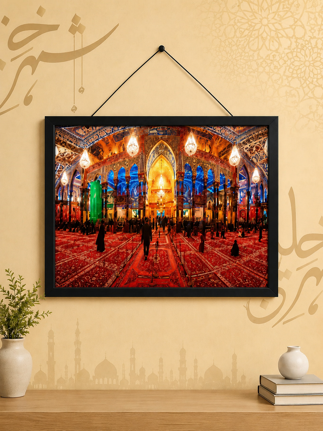 Imam Hussain Shrine Interior UV DTF Wall Frame
