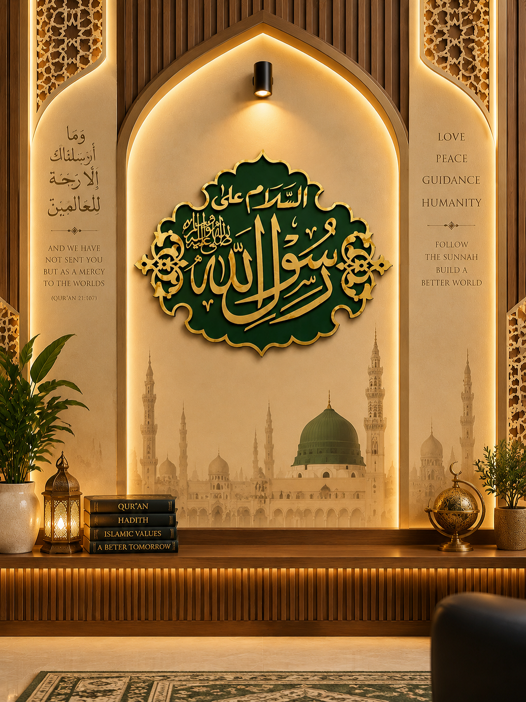 Islamic Arabic Acrylic Calligraphy Wall Art