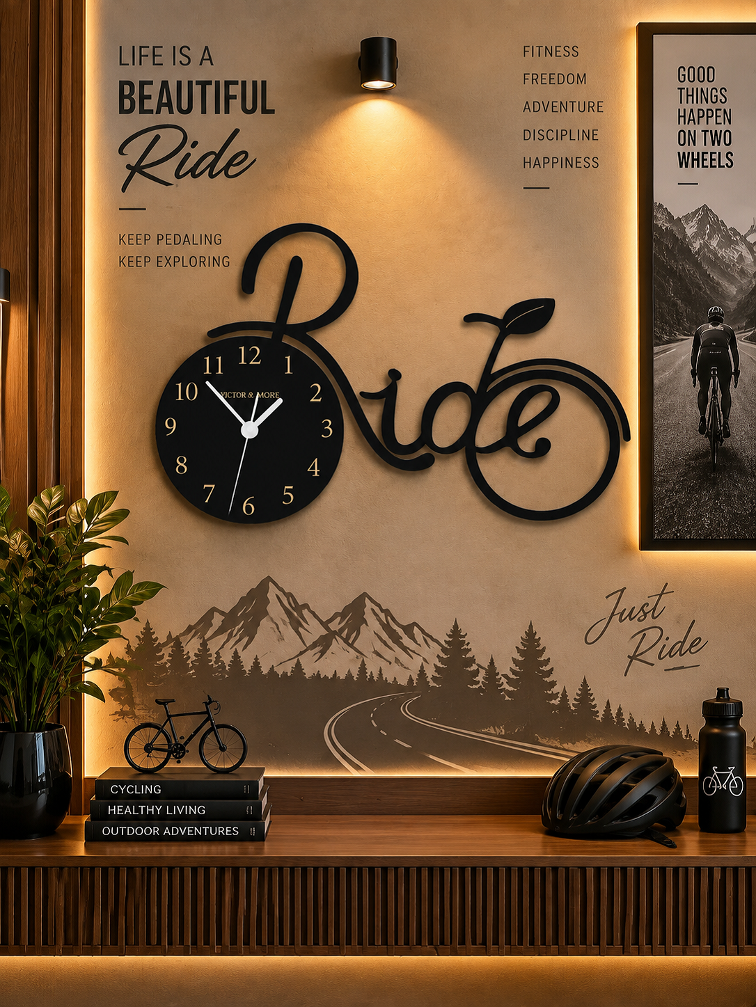 Islamic Arabic Calligraphy Wall Clock
