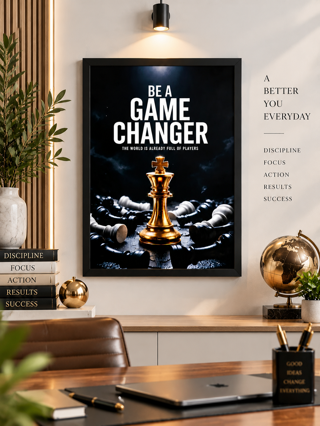 Motivational UV DTF HD Wall Frame