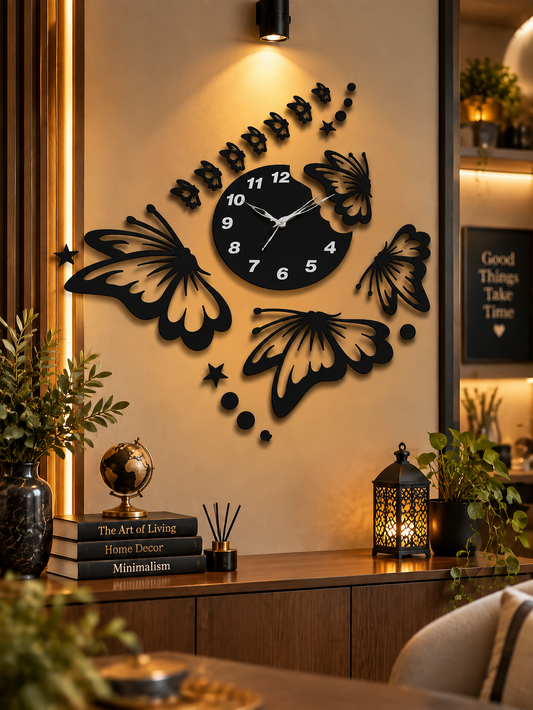 Butterfly Wall Clock