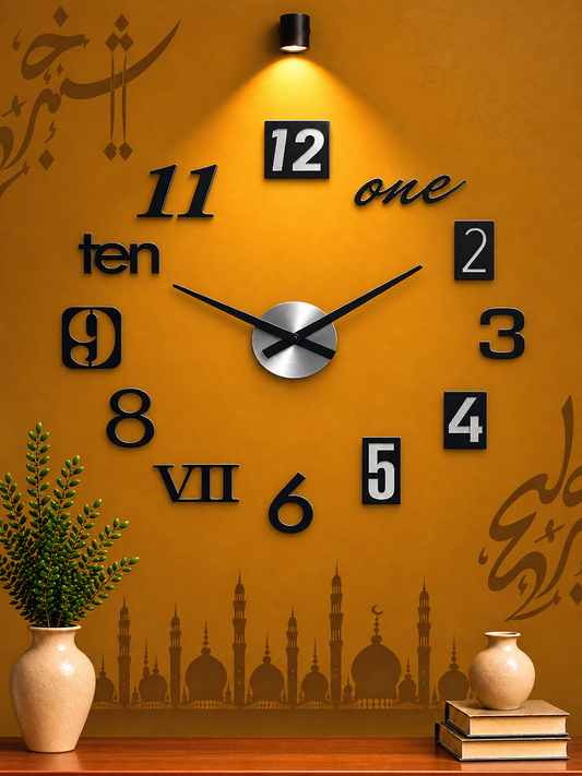 Decorative Wooden Clock for Home Decor