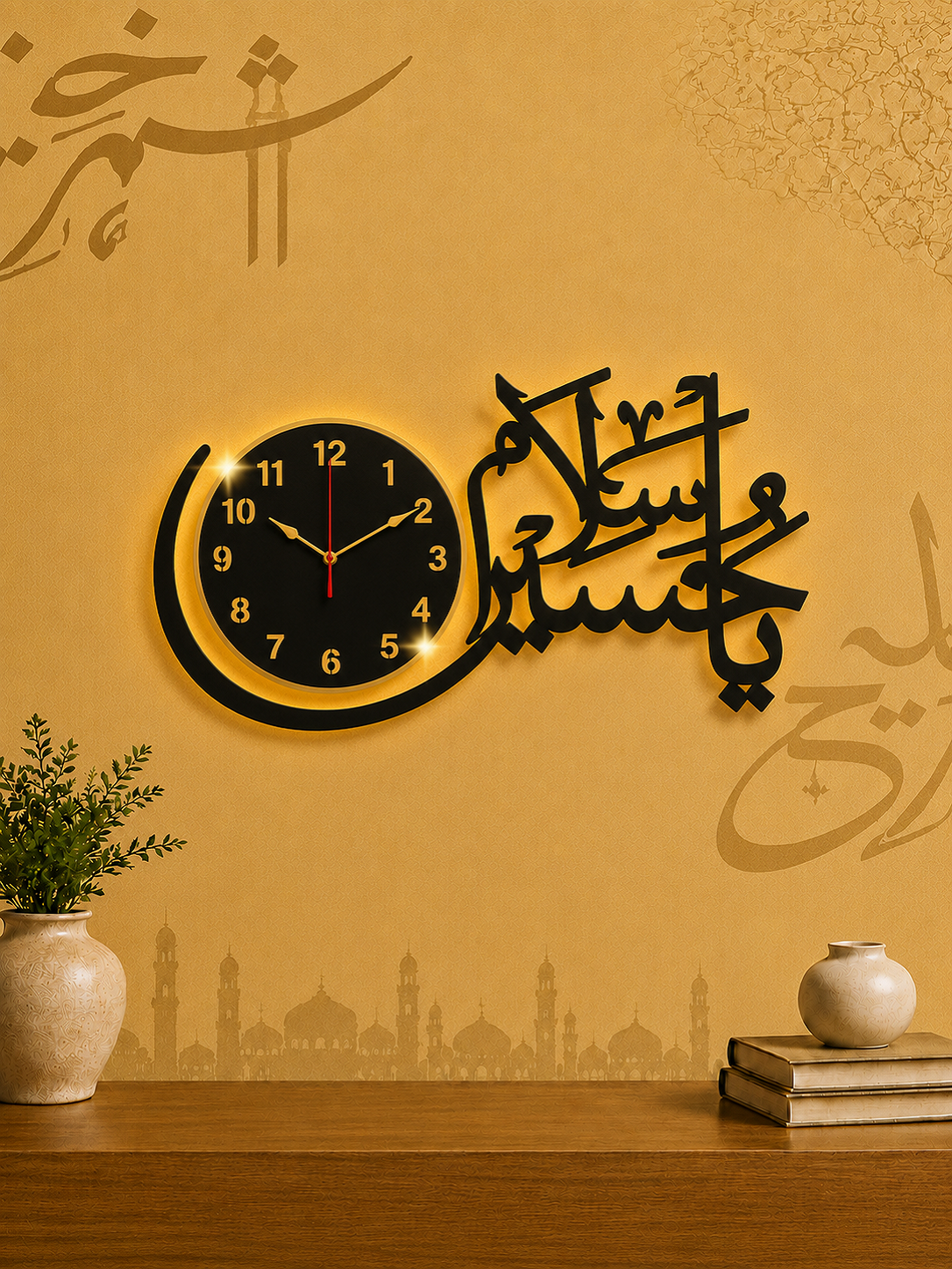 Salam Ya Hussain Wall Clock