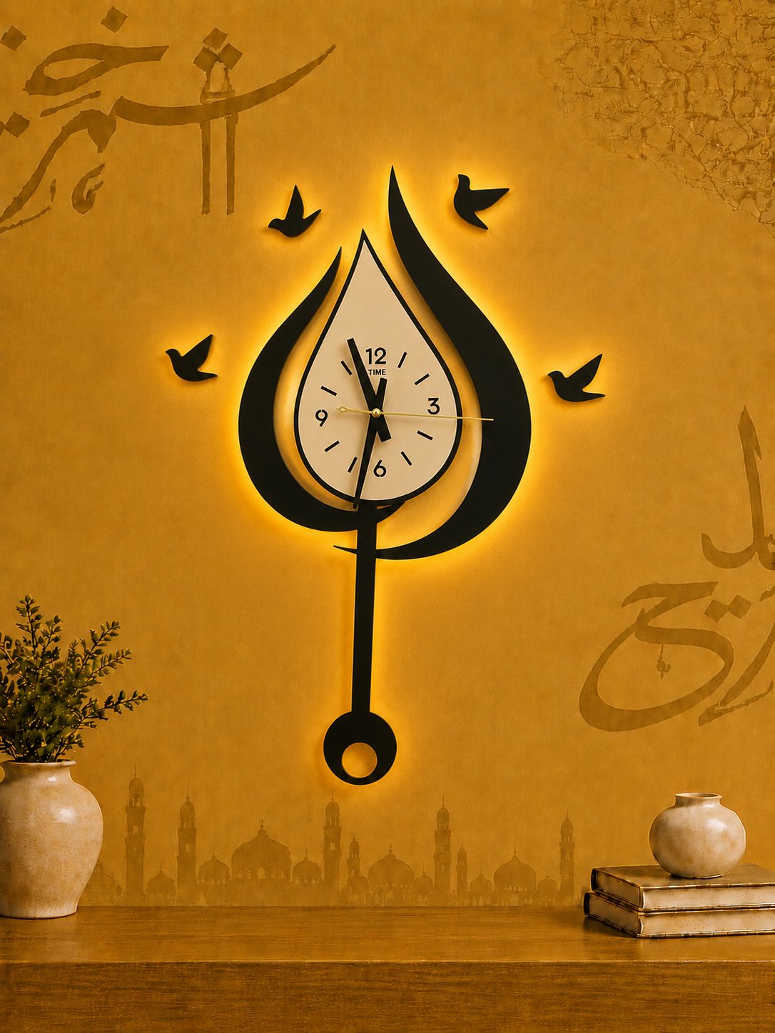 Water Drop Style Wall Clock
