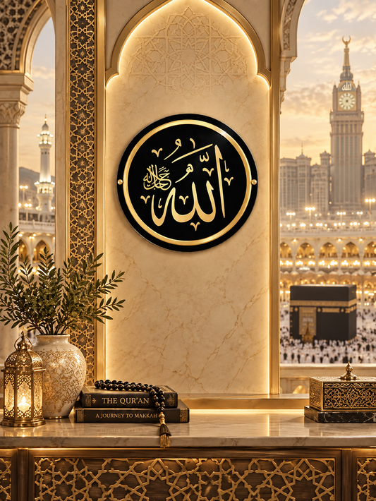 Allah Jalla Jalaluhu Arabic Wall Decor