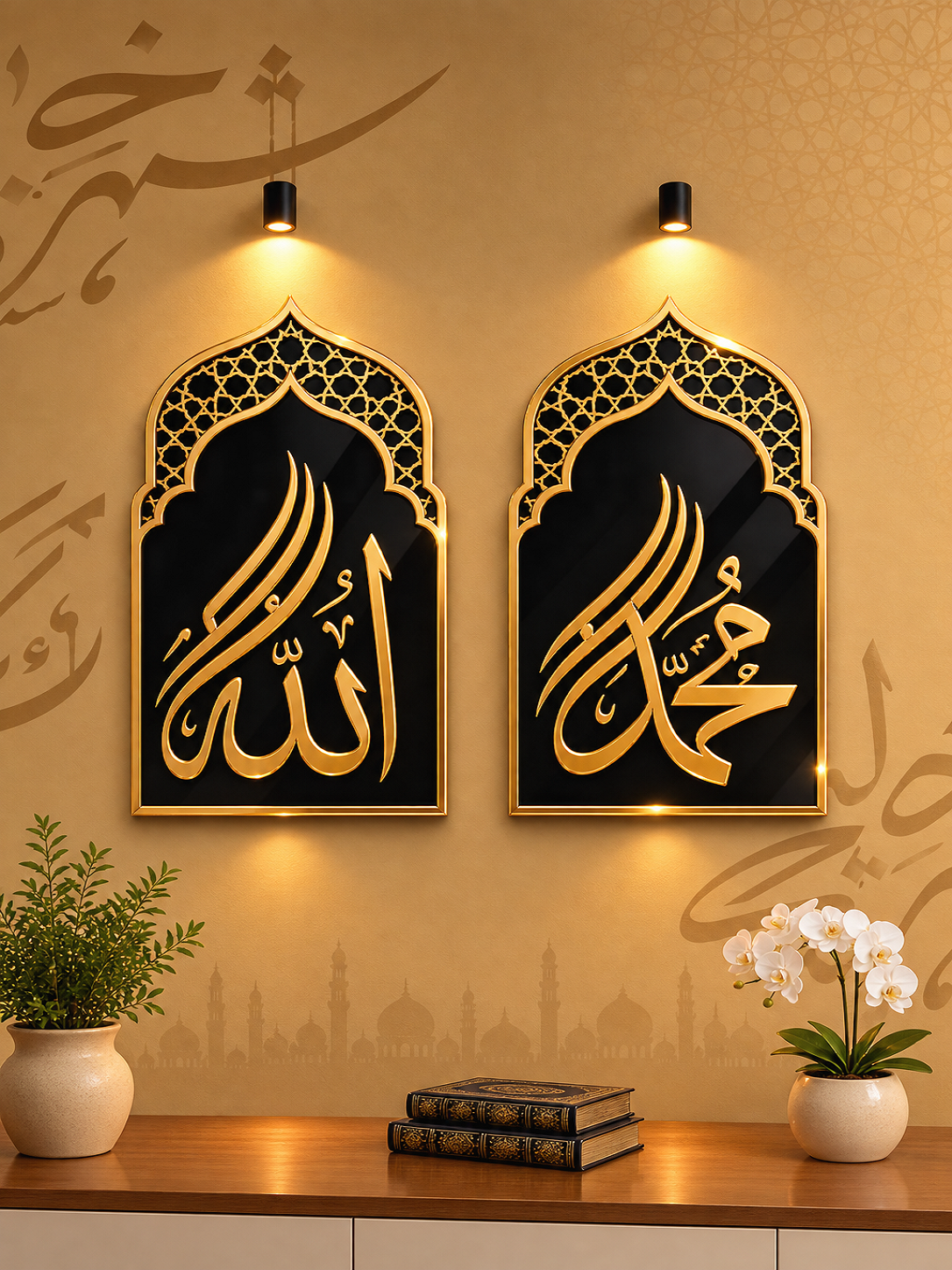 Allah Muhammad Wall Art Set