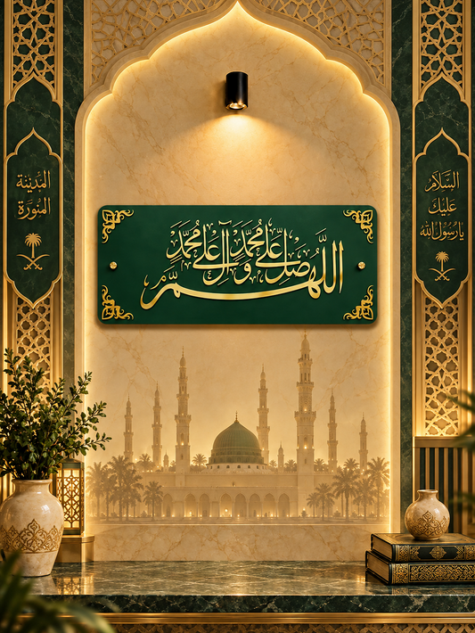 Allahumma Salli Ala Muhammad ﷺ Acrylic Wall Decor