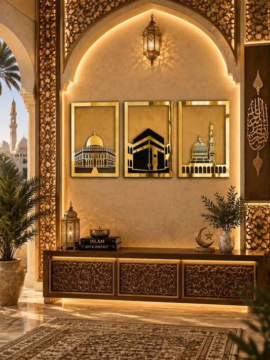 Makkah and Al-Madinah Islamic Wall Decor