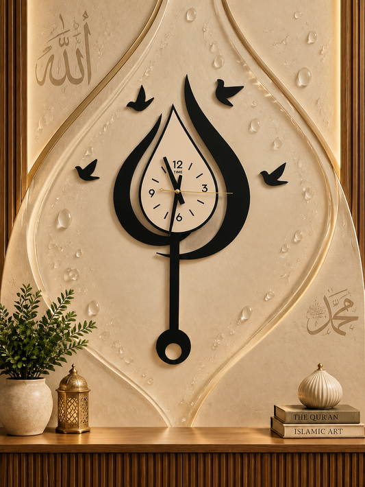 Water Drop Style Wall Clock